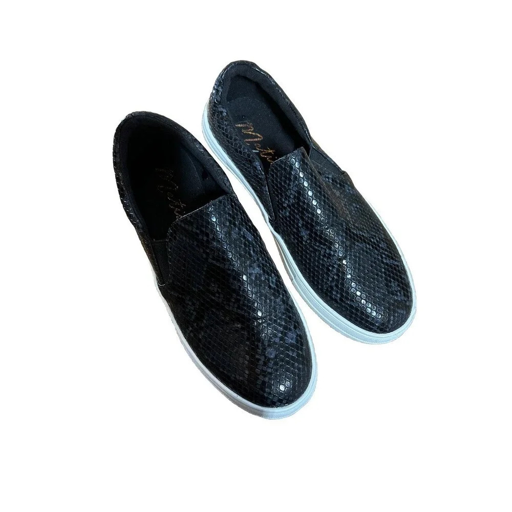 Matisse Harry Slip-On Sneakers Black Snakeskin Women’s 6.5 M